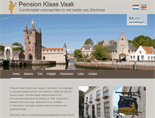 Tablet Screenshot of pensionklaasvaak.nl